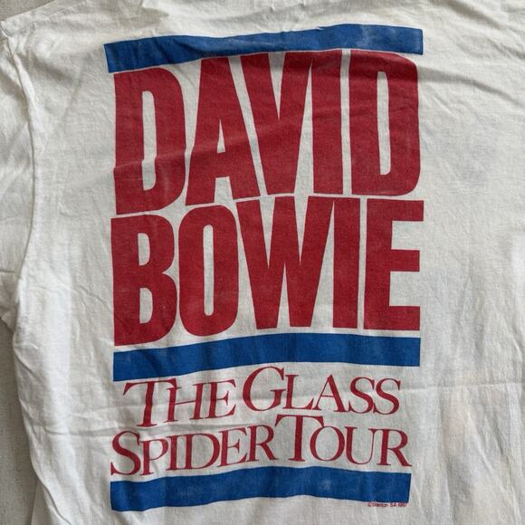 Vintage 80s 1987 David Bowie The Glass Spider Tour Music Tee Single Stitch XL - Picture 5 of 6
